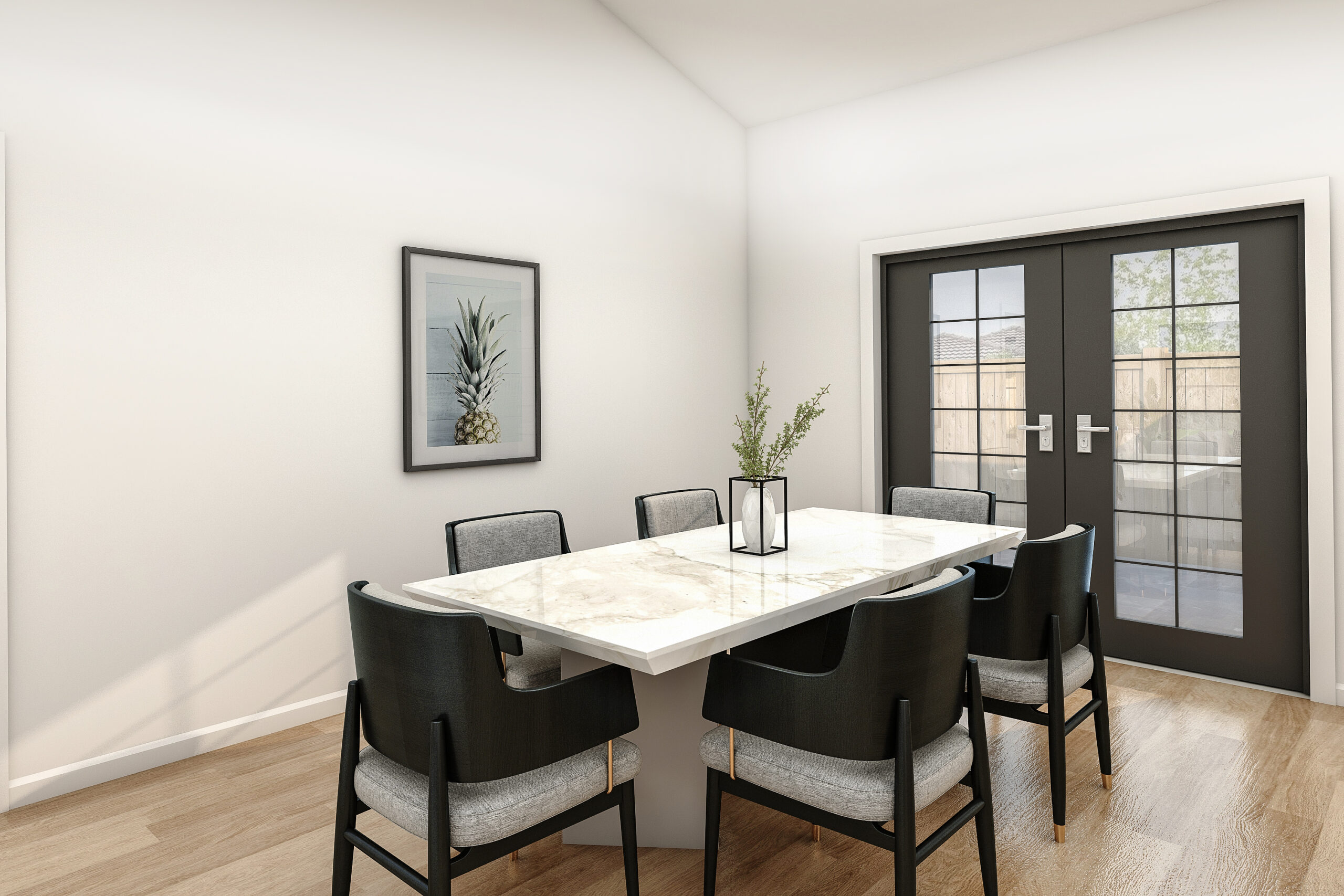 dining room of new construction